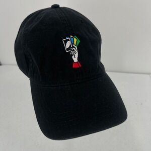 UNO Social Club Black Embroidered Baseball Cap Men's Adjustable